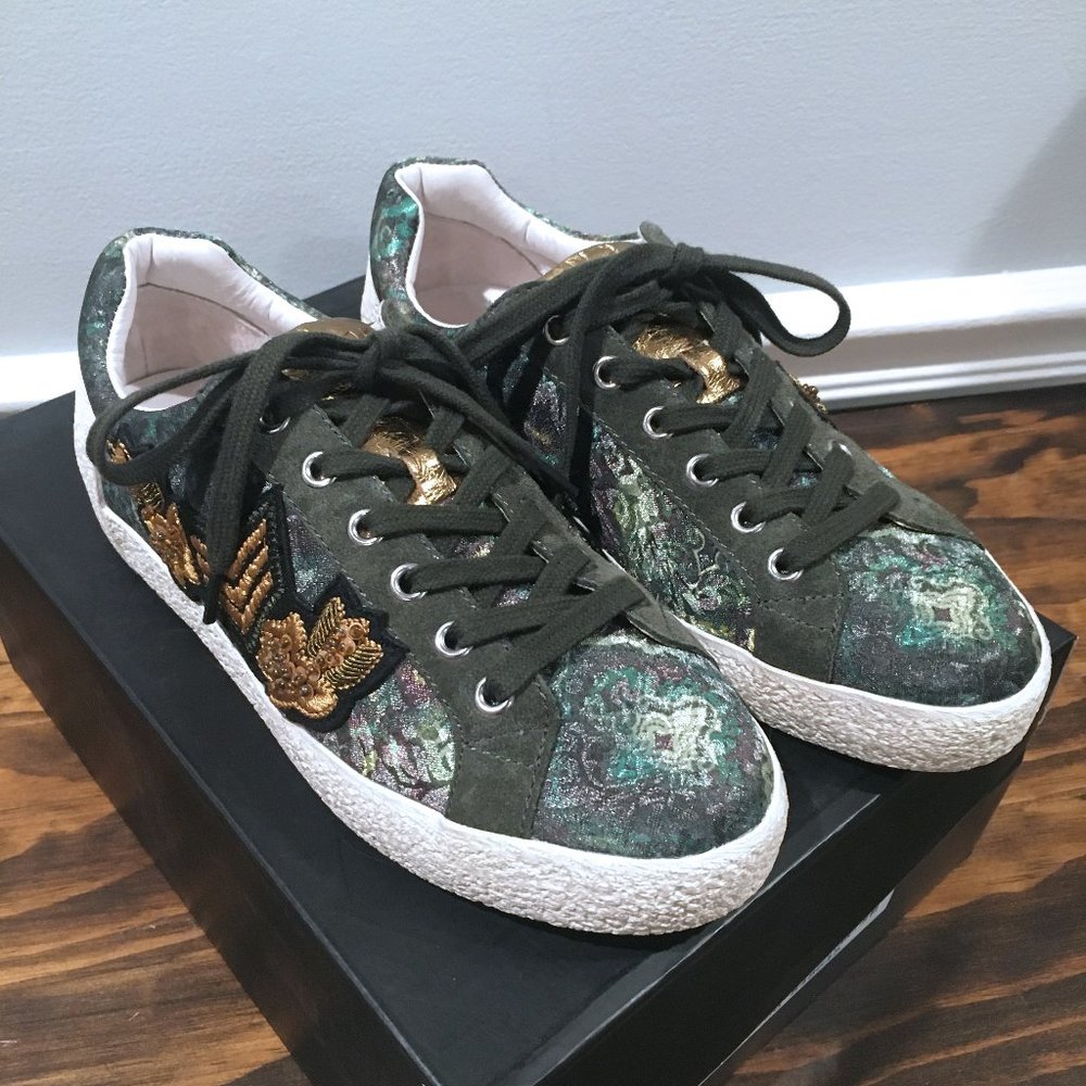 BNIB Ash Nak Arms Green + Gold Sneakers